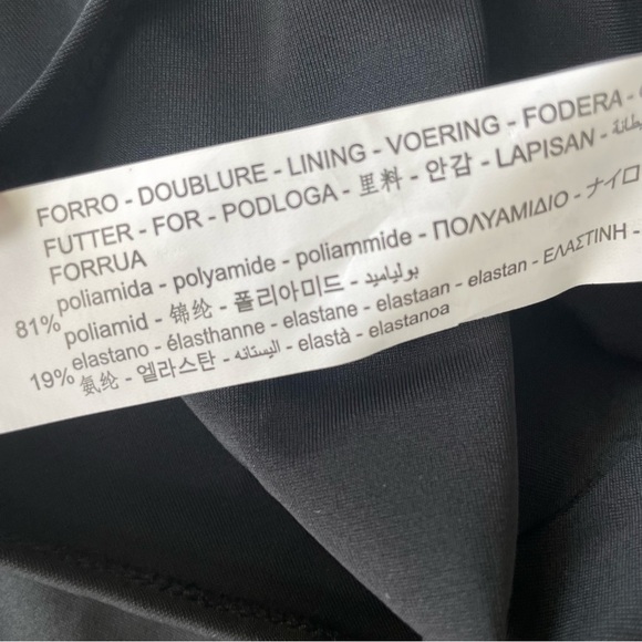 Zara One Sleeve Cut Out Bodysuit MEDIUM NEW with TAGS Sexy Black - Picture 4 of 7